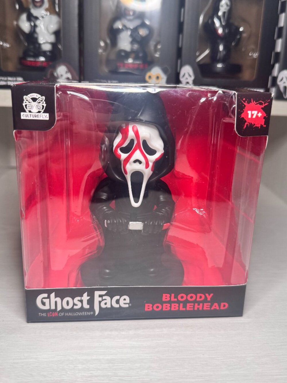 CultureFly Ghost Face Bloody Bobblehead Vinyl Figure New in Box